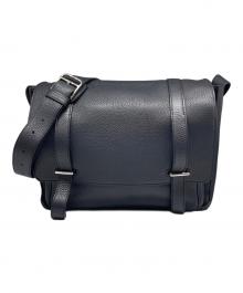 HERMES（エルメス）の古着「Steve Buzas 35 Bag スティーブ・ブザス35 T刻印:2015年製 トリヨンクレマンス ダークネイビー系 シルバー金具」｜ダークネイビー