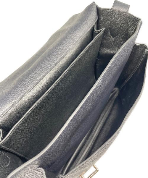 HERMES（エルメス）HERMES (エルメス) Steve Buzas 35 Bag スティーブ・ブザス35 T刻印:2015年製 トリヨンクレマンス ダークネイビー系 シルバー金具 ダークネイビー サイズ:35の古着・服飾アイテム