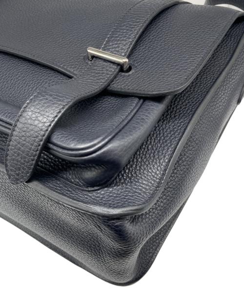 HERMES（エルメス）HERMES (エルメス) Steve Buzas 35 Bag スティーブ・ブザス35 T刻印:2015年製 トリヨンクレマンス ダークネイビー系 シルバー金具 ダークネイビー サイズ:35の古着・服飾アイテム