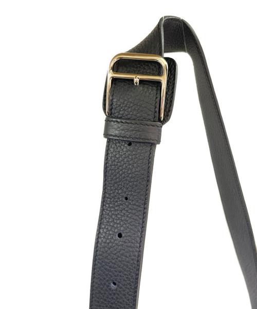 HERMES（エルメス）HERMES (エルメス) Steve Buzas 35 Bag スティーブ・ブザス35 T刻印:2015年製 トリヨンクレマンス ダークネイビー系 シルバー金具 ダークネイビー サイズ:35の古着・服飾アイテム