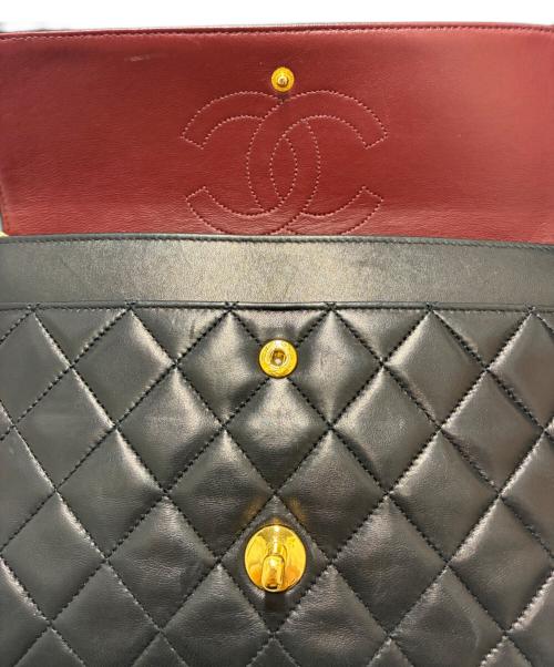 CHANEL（シャネル）CHANEL (シャネル) Wフラップチェーンショルダーバッグ ブラック サイズ:25の古着・服飾アイテム