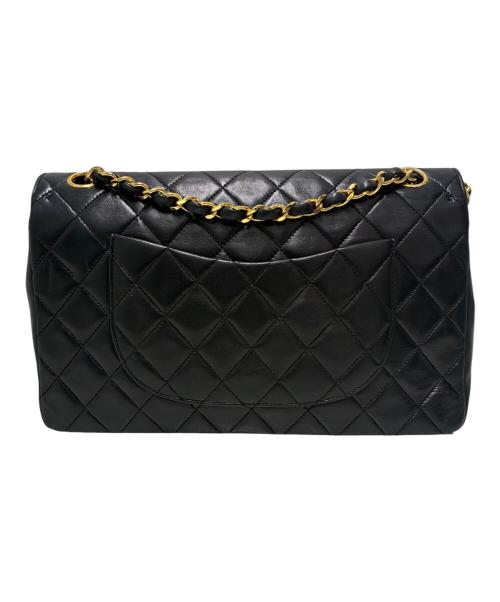 CHANEL（シャネル）CHANEL (シャネル) Wフラップチェーンショルダーバッグ ブラック サイズ:25の古着・服飾アイテム