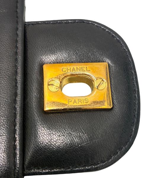 CHANEL（シャネル）CHANEL (シャネル) Wフラップチェーンショルダーバッグ ブラック サイズ:25の古着・服飾アイテム