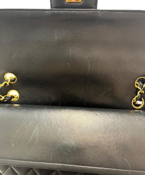 CHANEL（シャネル）CHANEL (シャネル) Wフラップチェーンショルダーバッグ ブラック サイズ:25の古着・服飾アイテム