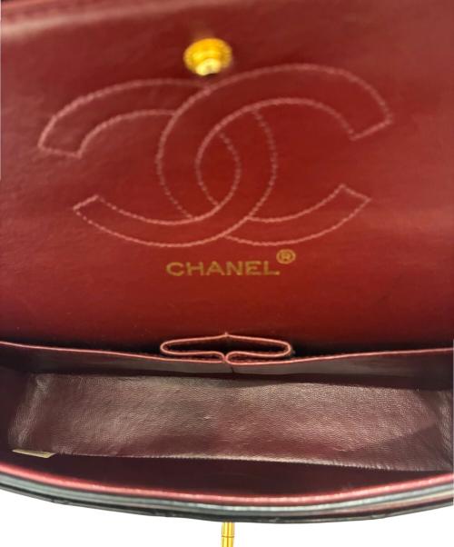 CHANEL（シャネル）CHANEL (シャネル) Wフラップチェーンショルダーバッグ ブラック サイズ:25の古着・服飾アイテム