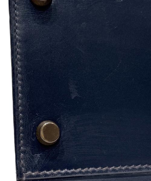 HERMES（エルメス）HERMES (エルメス) ケリー32/外縫い/ボックスカーフ/ネイビー/V刻印：1966年製造 ネイビー サイズ:32の古着・服飾アイテム