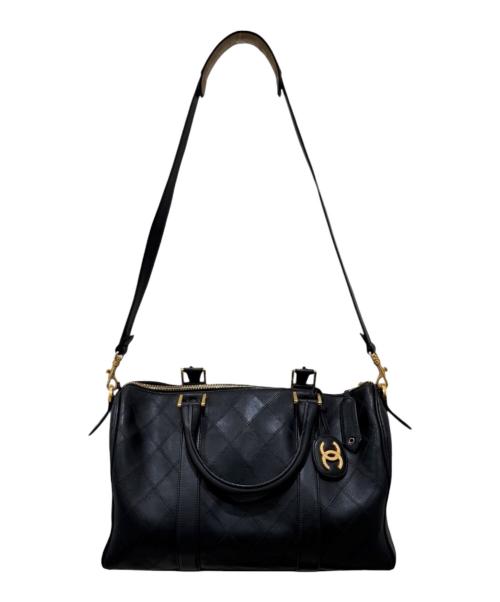 CHANEL（シャネル）CHANEL (シャネル) ボストンバッグ ブラックの古着・服飾アイテム