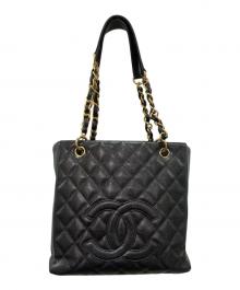 CHANEL（シャネル）の古着「PSTトートバッグ/PST Tote Bag Caviar Leather」｜ブラック