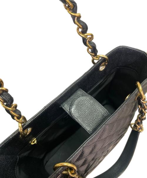 CHANEL（シャネル）CHANEL (シャネル) PSTトートバッグ/PST Tote Bag Caviar Leather ブラックの古着・服飾アイテム