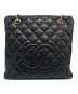 CHANEL (シャネル) PSTトートバッグ/PST Tote Bag Caviar Leather ブラック：400000円