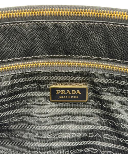 PRADA（プラダ）PRADA (プラダ) ガレリア サフィアーノ ミディアム ブラックの古着・服飾アイテム