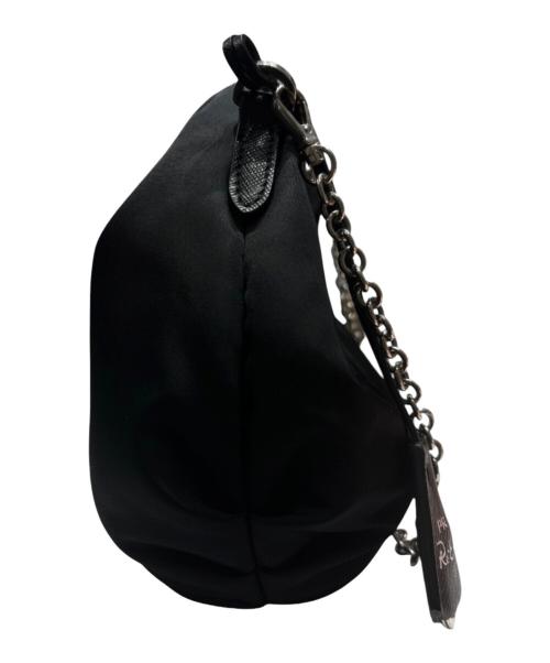 PRADA（プラダ）PRADA (プラダ) トライアングルロゴ チェーンショルダーバッグ ブラック サイズ:-の古着・服飾アイテム