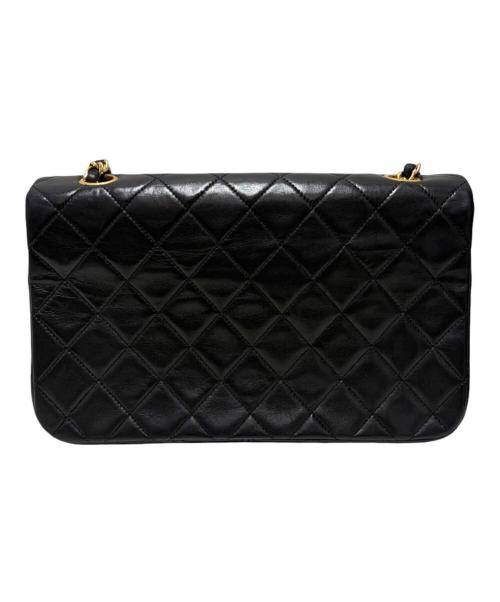 CHANEL（シャネル）CHANEL (シャネル) マトラッセ23 フルフラップチェーンショルダーバッグ ブラック×ゴールド金具 サイズ:23の古着・服飾アイテム