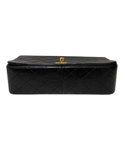 CHANEL（シャネル）CHANEL (シャネル) マトラッセ23 フルフラップチェーンショルダーバッグ ブラック×ゴールド金具 サイズ:23の古着・服飾アイテム