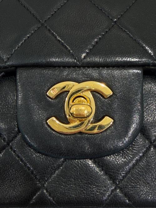 CHANEL（シャネル）CHANEL (シャネル) Wフラップマトラッセ25 ブラック サイズ:25の古着・服飾アイテム