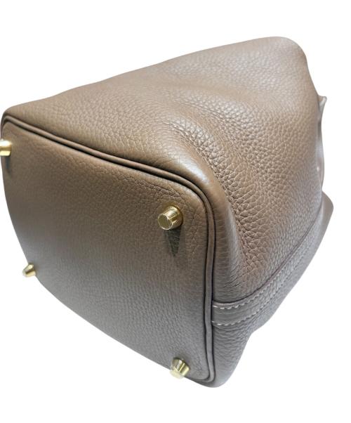 HERMES（エルメス）HERMES (エルメス) ピコタンロックPM/ゴールド金具/トリヨンクレマンス/Y刻印：2020年 エトゥープ サイズ:PMの古着・服飾アイテム