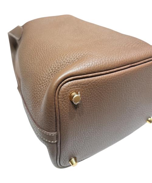 HERMES（エルメス）HERMES (エルメス) ピコタンロックPM/ゴールド金具/トリヨンクレマンス/Y刻印：2020年 エトゥープ サイズ:PMの古着・服飾アイテム