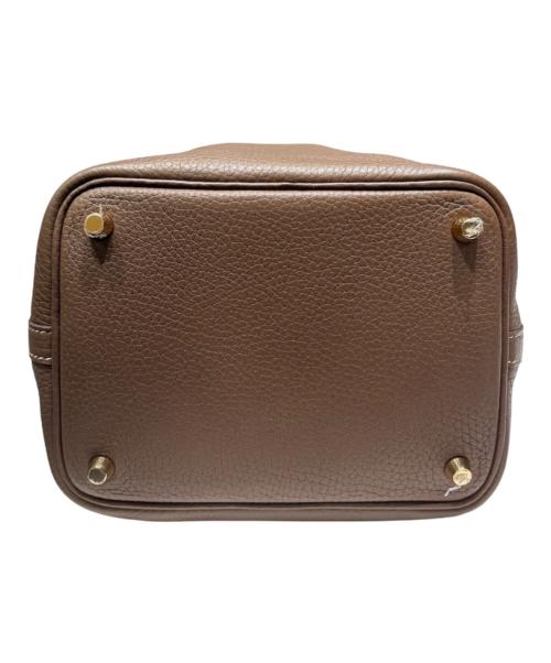 HERMES（エルメス）HERMES (エルメス) ピコタンロックPM/ゴールド金具/トリヨンクレマンス/Y刻印：2020年 エトゥープ サイズ:PMの古着・服飾アイテム