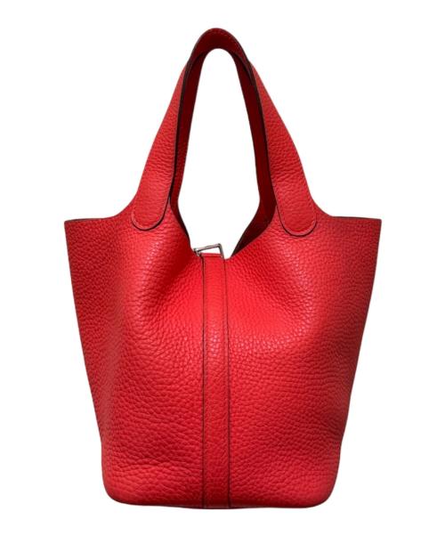 HERMES（エルメス）HERMES (エルメス) ピコタンロックPM/トリヨンクレマンス/ローズテキサス/Y刻印:2020年製/シルバー金具 ローズテキサス サイズ:PMの古着・服飾アイテム