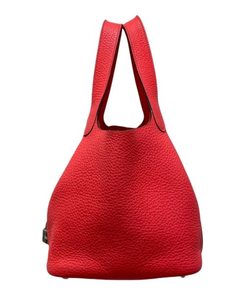 HERMES（エルメス）HERMES (エルメス) ピコタンロックPM/トリヨンクレマンス/ローズテキサス/Y刻印:2020年製/シルバー金具 ローズテキサス サイズ:PMの古着・服飾アイテム