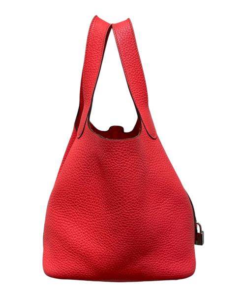 HERMES（エルメス）HERMES (エルメス) ピコタンロックPM/トリヨンクレマンス/ローズテキサス/Y刻印:2020年製/シルバー金具 ローズテキサス サイズ:PMの古着・服飾アイテム