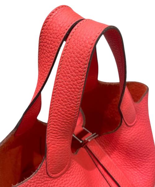 HERMES（エルメス）HERMES (エルメス) ピコタンロックPM/トリヨンクレマンス/ローズテキサス/Y刻印:2020年製/シルバー金具 ローズテキサス サイズ:PMの古着・服飾アイテム
