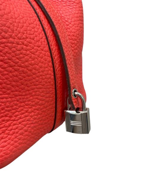 HERMES（エルメス）HERMES (エルメス) ピコタンロックPM/トリヨンクレマンス/ローズテキサス/Y刻印:2020年製/シルバー金具 ローズテキサス サイズ:PMの古着・服飾アイテム