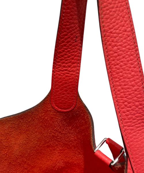 HERMES（エルメス）HERMES (エルメス) ピコタンロックPM/トリヨンクレマンス/ローズテキサス/Y刻印:2020年製/シルバー金具 ローズテキサス サイズ:PMの古着・服飾アイテム