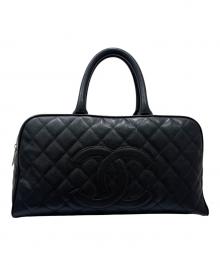CHANEL（シャネル）の古着「ココマーク マトラッセ ボーリングバッグ」｜ブラック