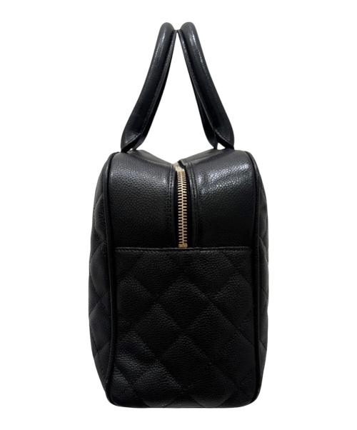 CHANEL（シャネル）CHANEL (シャネル) ココマーク マトラッセ ボーリングバッグ ブラックの古着・服飾アイテム