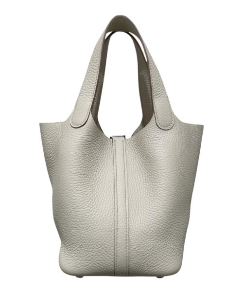 HERMES（エルメス）HERMES (エルメス) ピコタンロックPM/トリヨンクレマンス/アイボリー系/W刻印:2024年製/シルバー金具 エタン サイズ:PMの古着・服飾アイテム
