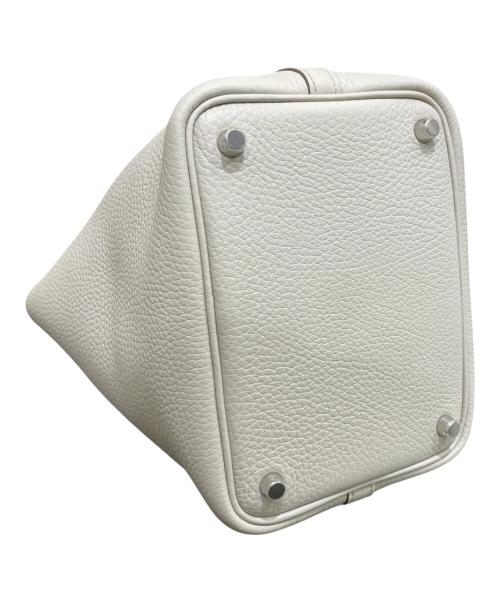 HERMES（エルメス）HERMES (エルメス) ピコタンロックPM/トリヨンクレマンス/アイボリー系/W刻印:2024年製/シルバー金具 エタン サイズ:PMの古着・服飾アイテム