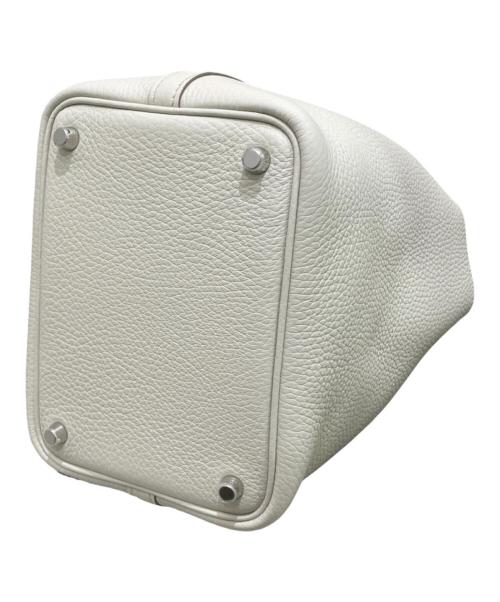 HERMES（エルメス）HERMES (エルメス) ピコタンロックPM/トリヨンクレマンス/アイボリー系/W刻印:2024年製/シルバー金具 エタン サイズ:PMの古着・服飾アイテム