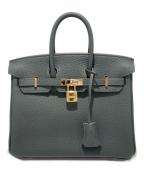 HERMESエルメス）の古着「バーキン25/Birkin25/ヴェールフォンセ/Vert Fonce/W刻印/ゴールド金具」｜ヴェールフォンセ