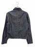 PRADA (プラダ) トライアングルロゴコットンリネンデニムジャケット インディゴ サイズ:S：130000円