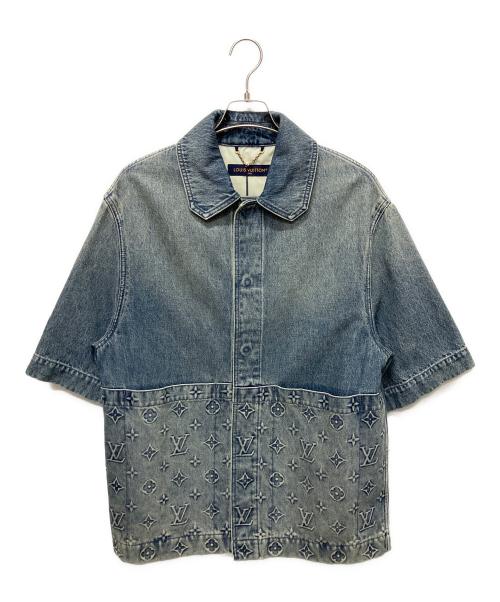 LOUIS VUITTON（ルイ ヴィトン）LOUIS VUITTON (ルイ ヴィトン) LV デニム モノグラム デニムシャツ インディゴ サイズ:Sの古着・服飾アイテム