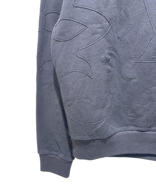 LOUIS VUITTON（ルイ ヴィトン）LOUIS VUITTON (ルイ ヴィトン) LV Logo Jacquard Embroidered Sweatshirt/LVロゴジャガードエンブロイダリースウェット/RM242M UHN HRY83W ブラック サイズ:XSの古着・服飾アイテム