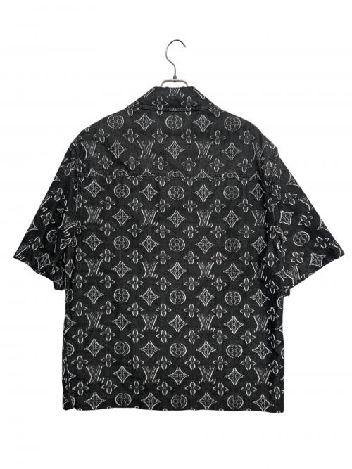 LOUIS VUITTON（ルイ ヴィトン）LOUIS VUITTON (ルイ ヴィトン) Monogram Denim Short-Sleeve Shirt ブラック サイズ:Lの古着・服飾アイテム