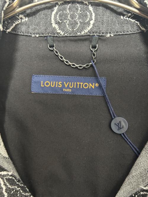 LOUIS VUITTON（ルイ ヴィトン）LOUIS VUITTON (ルイ ヴィトン) Monogram Denim Short-Sleeve Shirt ブラック サイズ:Lの古着・服飾アイテム