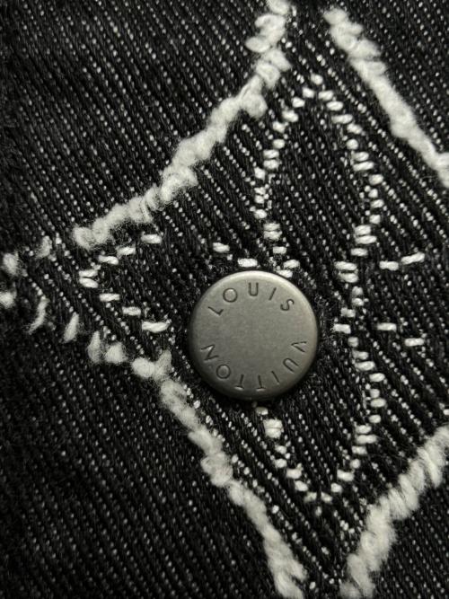 LOUIS VUITTON（ルイ ヴィトン）LOUIS VUITTON (ルイ ヴィトン) Monogram Denim Short-Sleeve Shirt ブラック サイズ:Lの古着・服飾アイテム