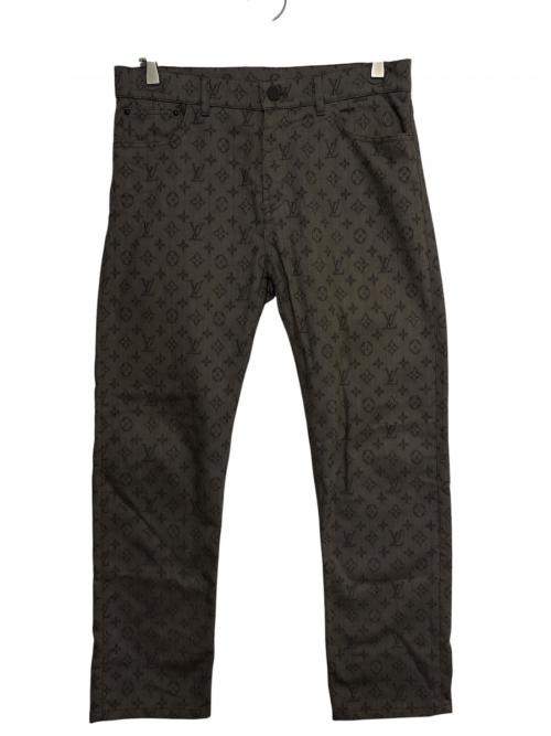 LOUIS VUITTON（ルイ ヴィトン）LOUIS VUITTON (ルイ ヴィトン) モノグラムコットンパンツ ブラウン サイズ:31の古着・服飾アイテム