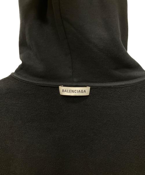 BALENCIAGA（バレンシアガ）BALENCIAGA (バレンシアガ) フードロゴパーカー ブラック サイズ:XSの古着・服飾アイテム