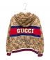 GUCCI (グッチ) ジャンボGG タイガー ジャージー ジップアップフーディ ベージュ サイズ:S：120000円