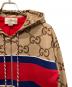 中古・古着 GUCCI (グッチ) ジャンボGG タイガー ジャージー ジップアップフーディ ベージュ サイズ:S：120000円