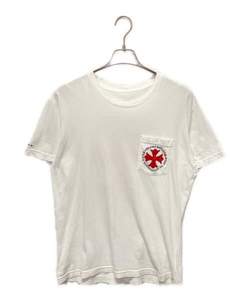 CHROME HEARTS（クロムハーツ）CHROME HEARTS (クロムハーツ) Made in Hollywood Plus Cross T-Shirt ホワイト サイズ:Lの古着・服飾アイテム