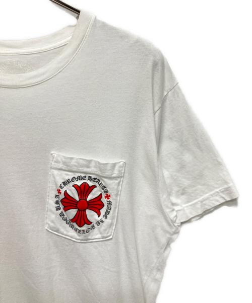 CHROME HEARTS（クロムハーツ）CHROME HEARTS (クロムハーツ) Made in Hollywood Plus Cross T-Shirt ホワイト サイズ:Lの古着・服飾アイテム