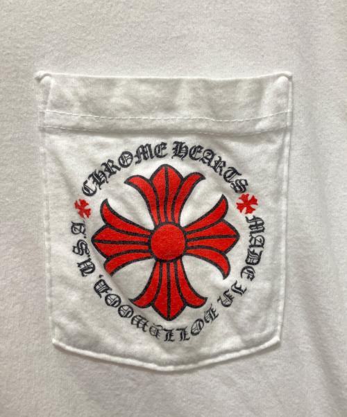 CHROME HEARTS（クロムハーツ）CHROME HEARTS (クロムハーツ) Made in Hollywood Plus Cross T-Shirt ホワイト サイズ:Lの古着・服飾アイテム