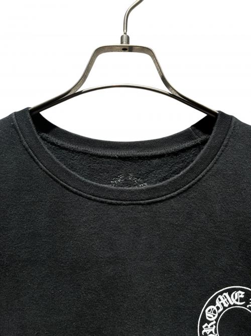 CHROME HEARTS（クロムハーツ）CHROME HEARTS (クロムハーツ) Floral Cross Horseshoe Crewneck Sweat Shirts ブラック サイズ:Lの古着・服飾アイテム