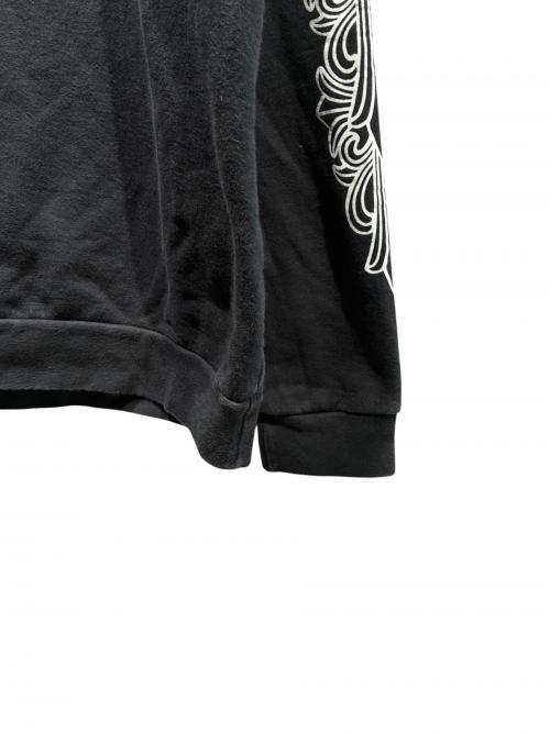 CHROME HEARTS（クロムハーツ）CHROME HEARTS (クロムハーツ) Floral Cross Horseshoe Crewneck Sweat Shirts ブラック サイズ:Lの古着・服飾アイテム