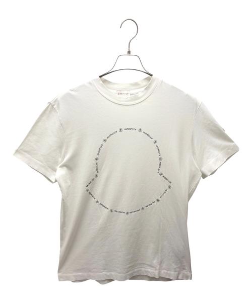 MONCLER（モンクレール）MONCLER (モンクレール) ロゴTシャツ ホワイト サイズ:Sの古着・服飾アイテム